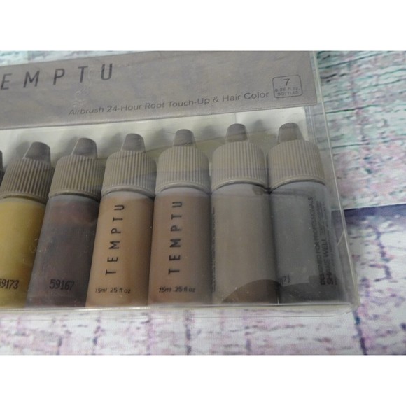 TEMPTU Airbrush Root Touch Up & Temporary Hair Color 7 PC Starter Set Long-Wear - Picture 7 of 13
